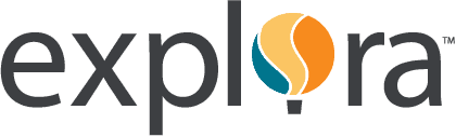 explora logo color screen