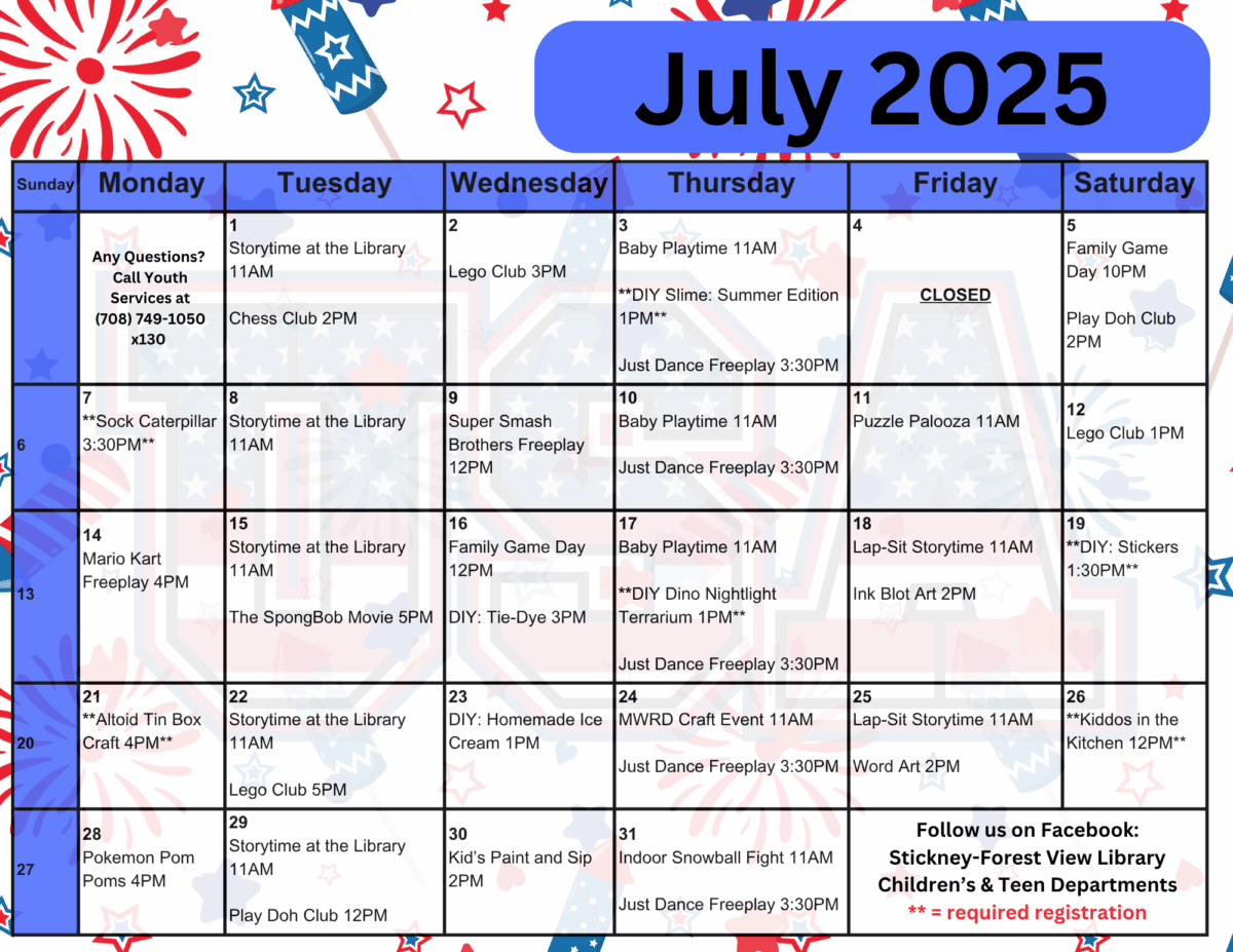 july programs 2025