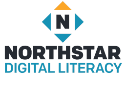 northstar digital literacy logo with a large "n" in a diamond shape above the text "northstar digital literacy.